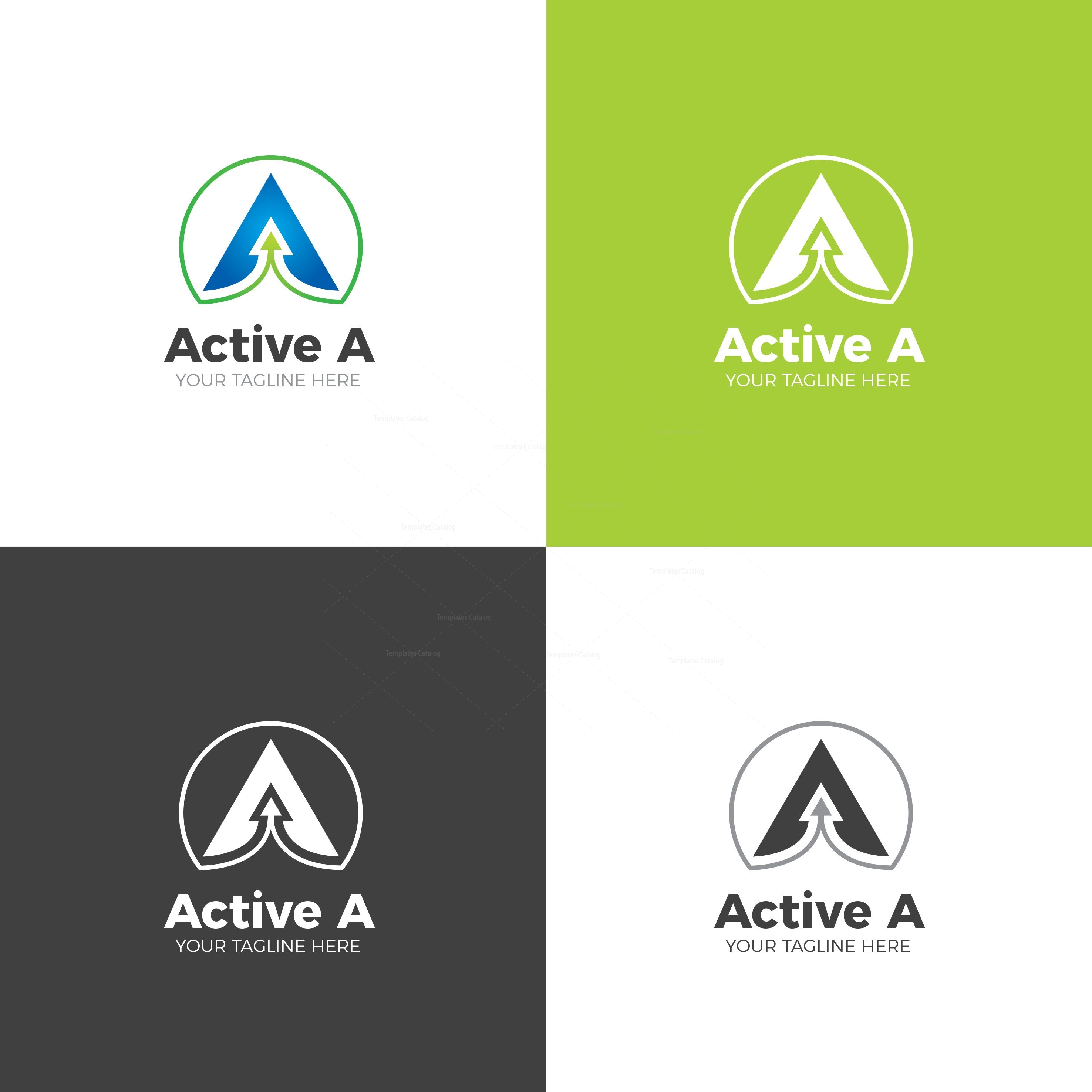 Active Creative Logo Design Template - Graphic Templates