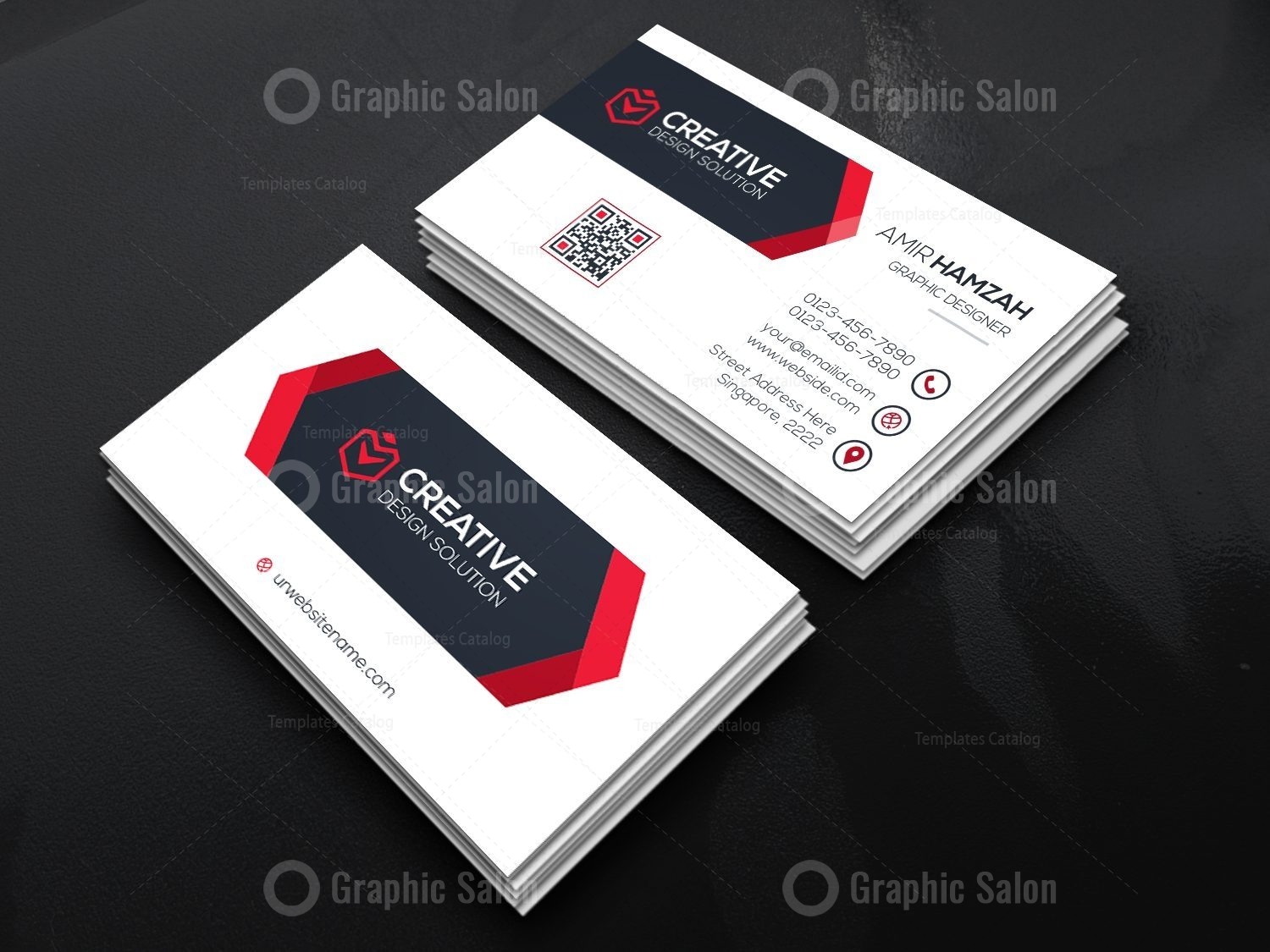 Artistic Business Card Template - Graphic Templates