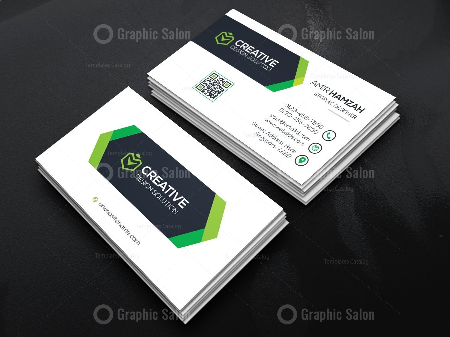 Artistic Business Card Template - Graphic Templates