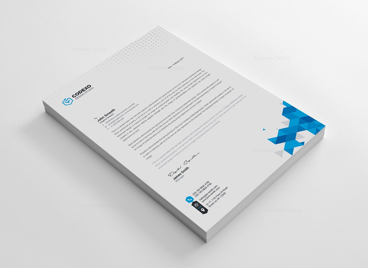 Berlin Professional Corporate Letterhead Template - Graphic Templates