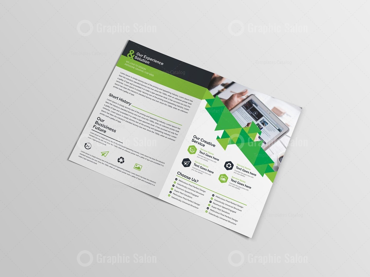 Classy Bifold Brochure Template - Graphic Templates