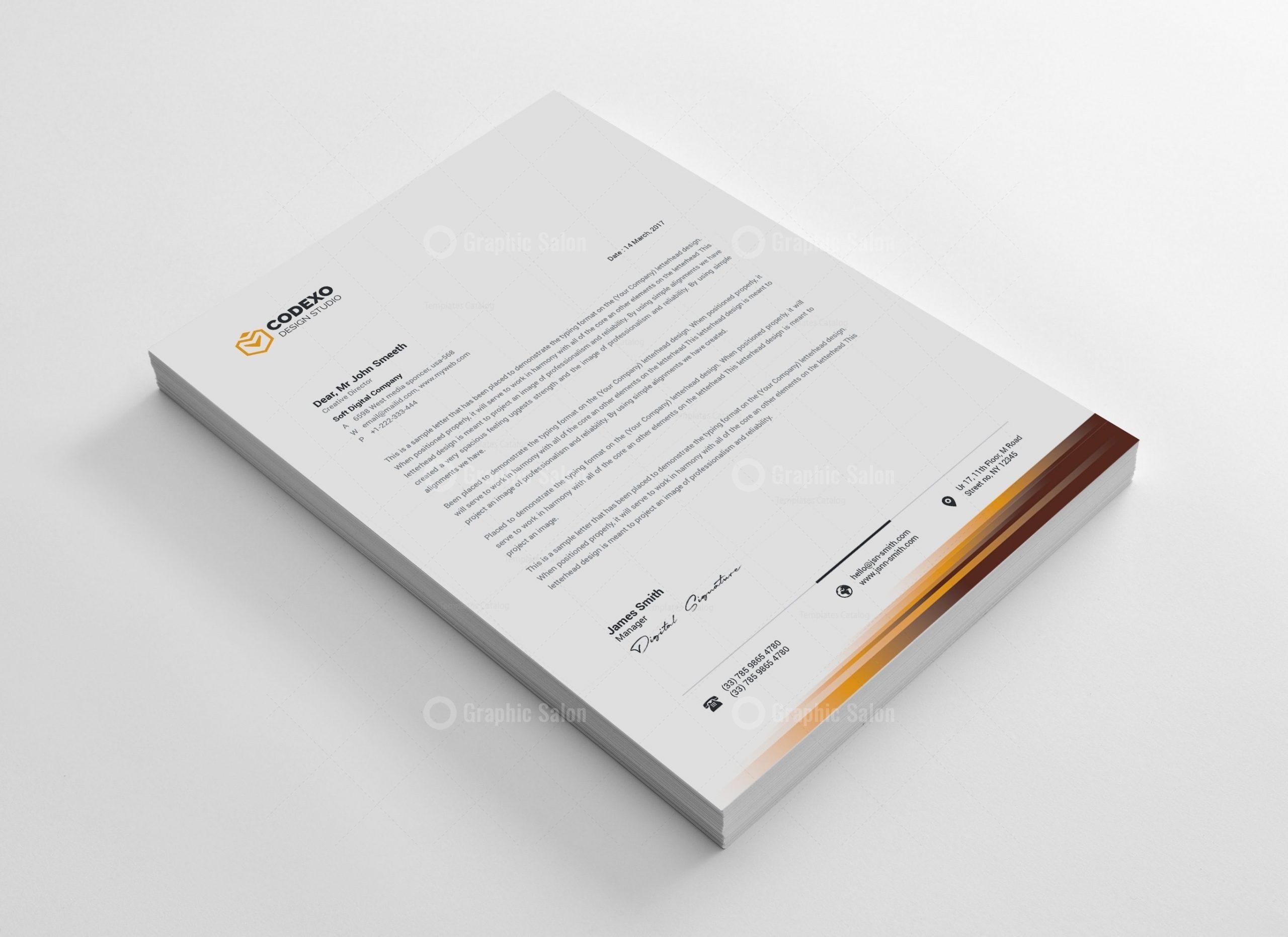 Corporate Letterhead Templates - Graphic Templates