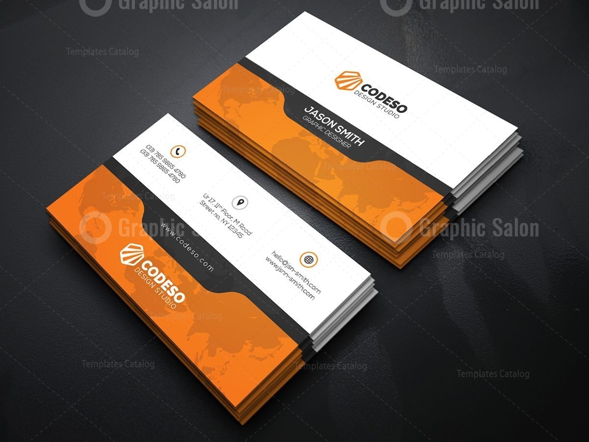 Creative Business Card Template with Perfect Style - Graphic Templates