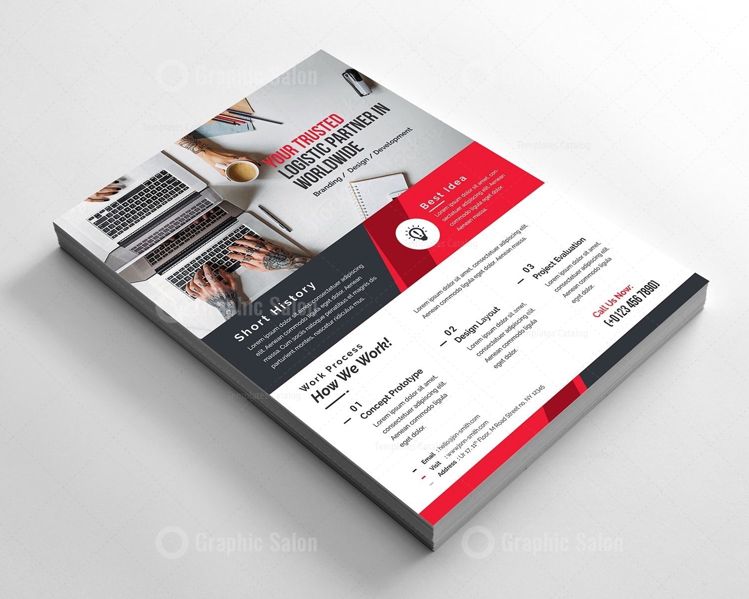 Delta Corporate Flyer Template - Graphic Templates