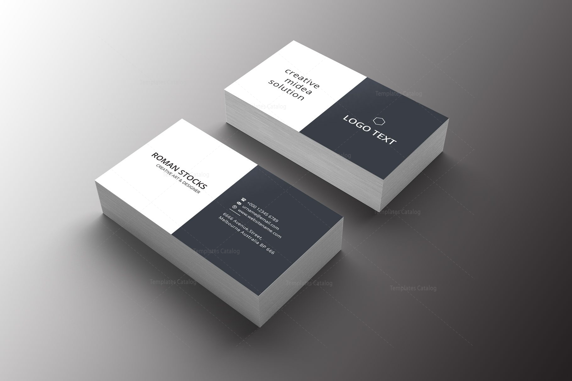 Diamond Professional Business Card Design - Graphic Templates