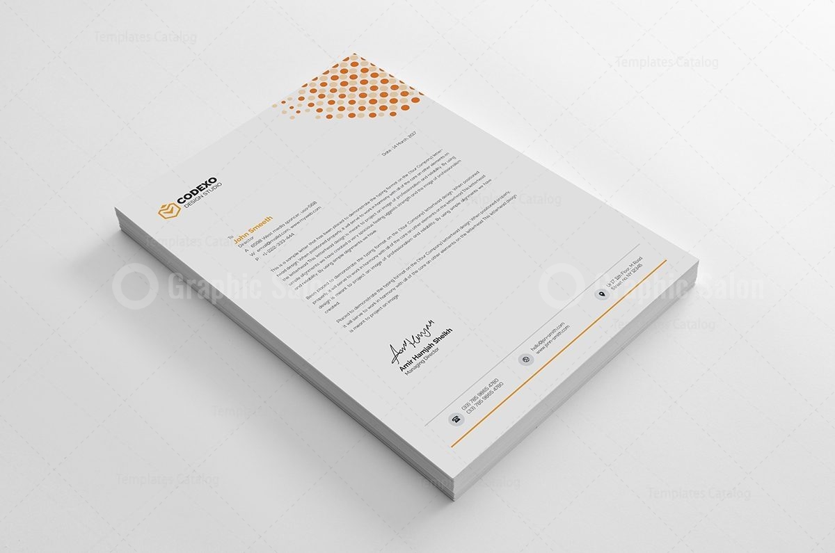 Dot Letterhead Template - Graphic Templates