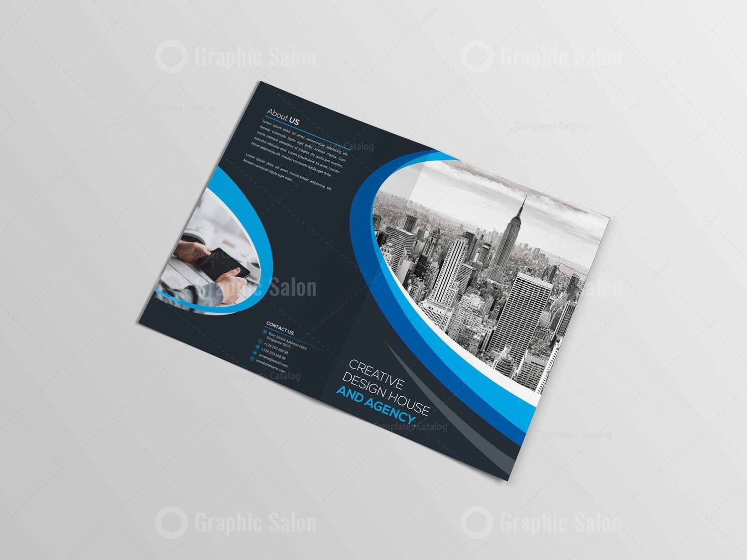 Elegant Bifold Brochure Template - Graphic Templates