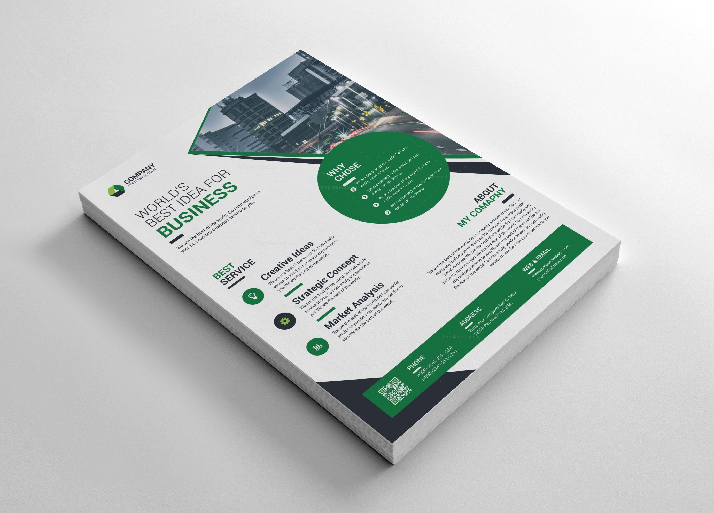 Elegant Printable Corporate Flyer - Graphic Templates