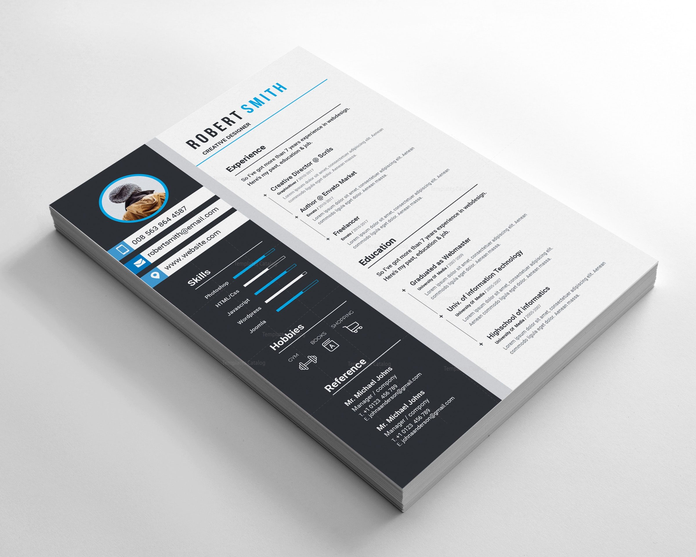 Experience Resume Design - Graphic Templates