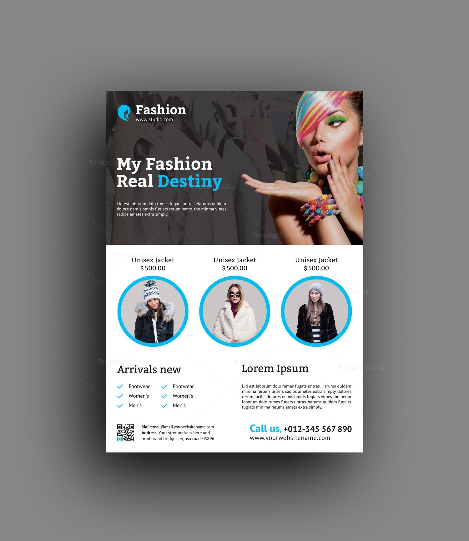 Fashion Flyer Design Template - Graphic Templates