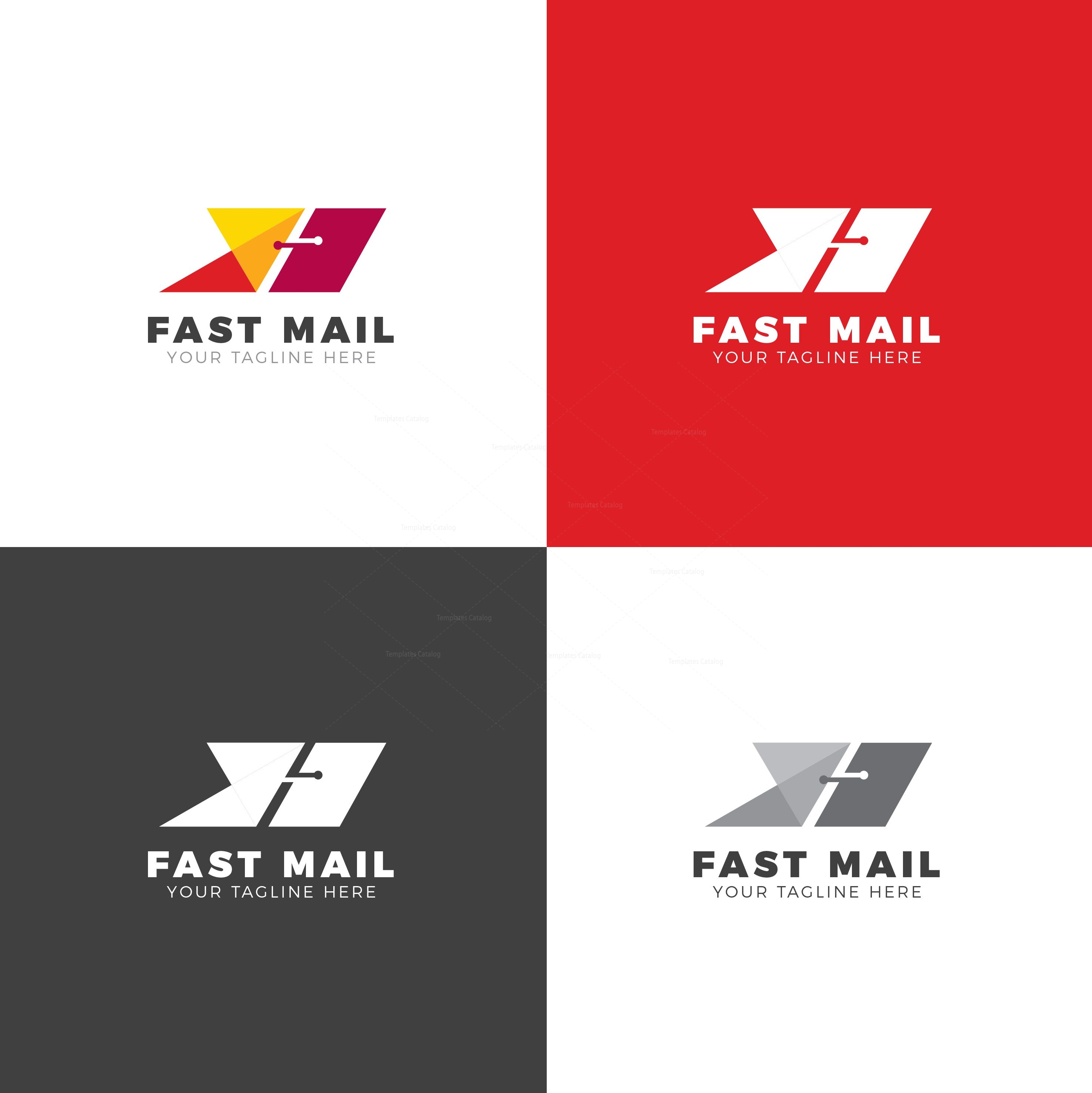 Fast Mail Creative Logo Design Template - Graphic Templates