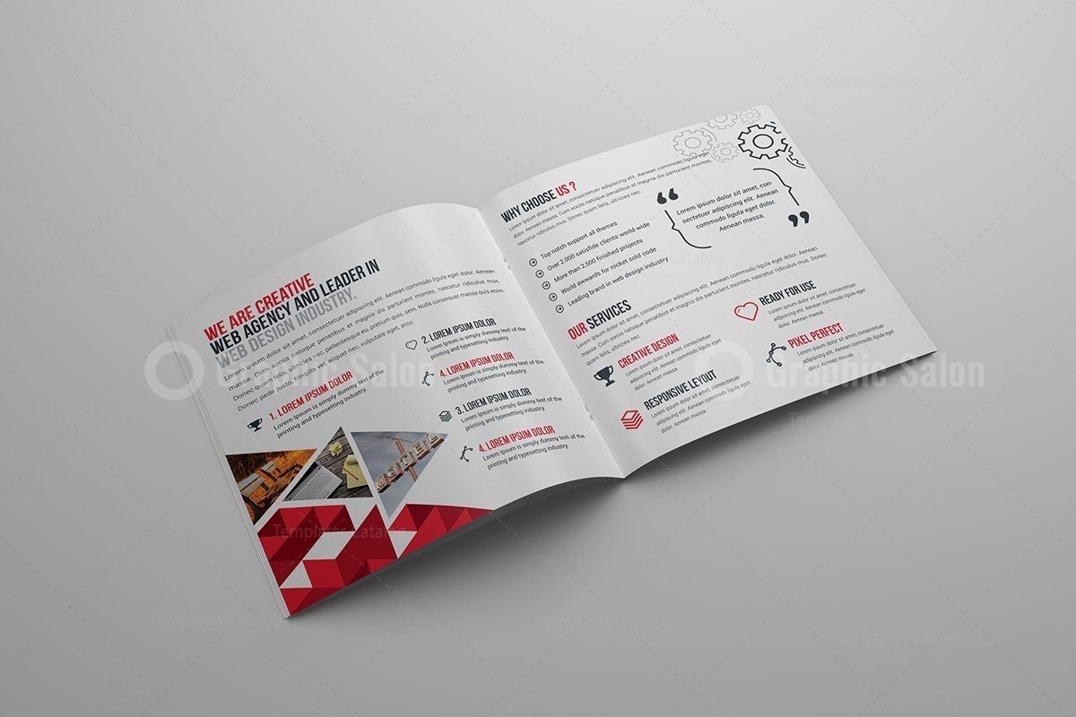 First Class Square Brochure Template - Graphic Templates