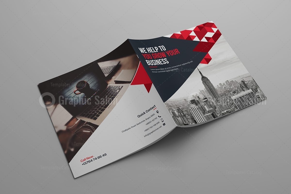 First Class Square Brochure Template - Graphic Templates