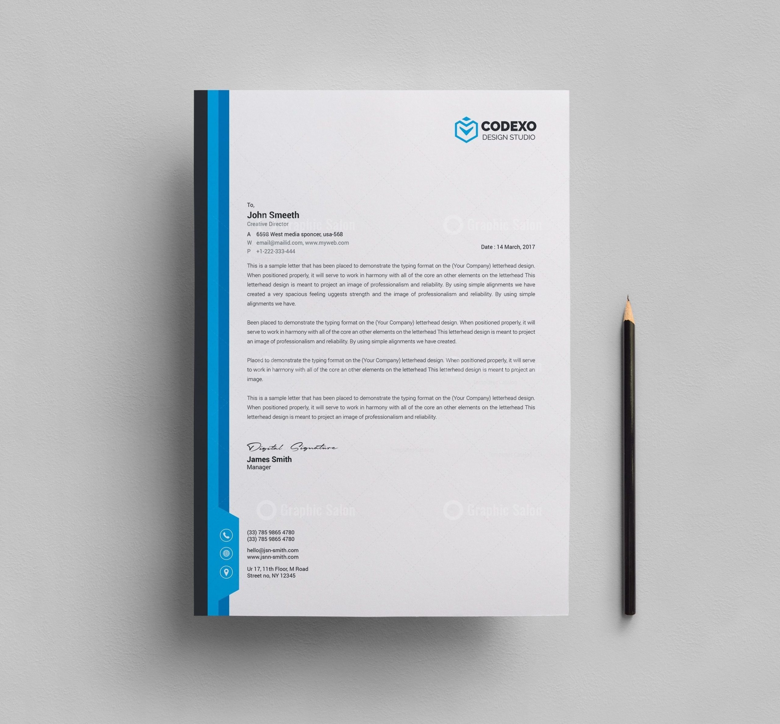 Letterhead Stationery Template Bundle - Graphic Templates