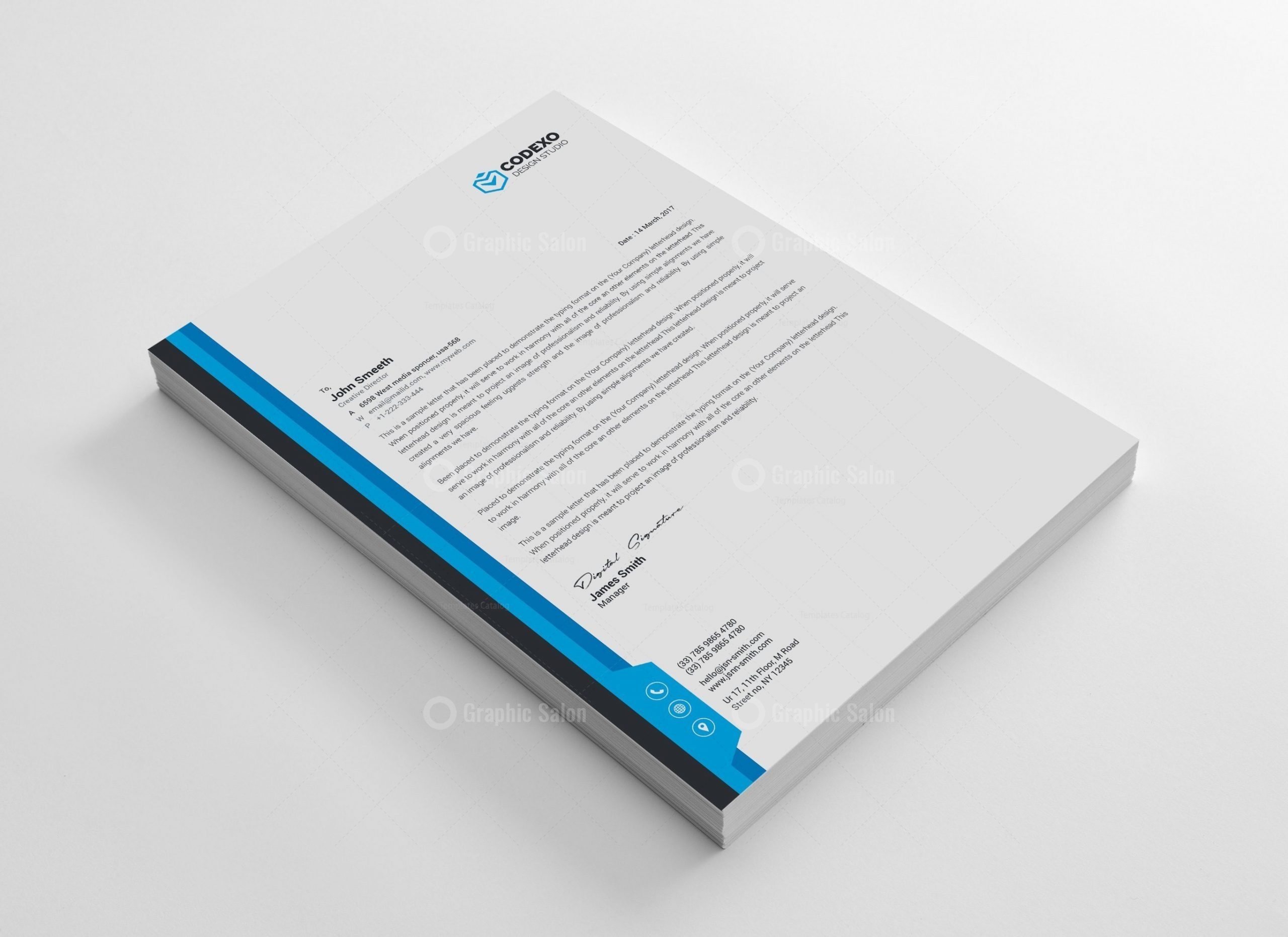 Letterhead Stationery Template Bundle - Graphic Templates