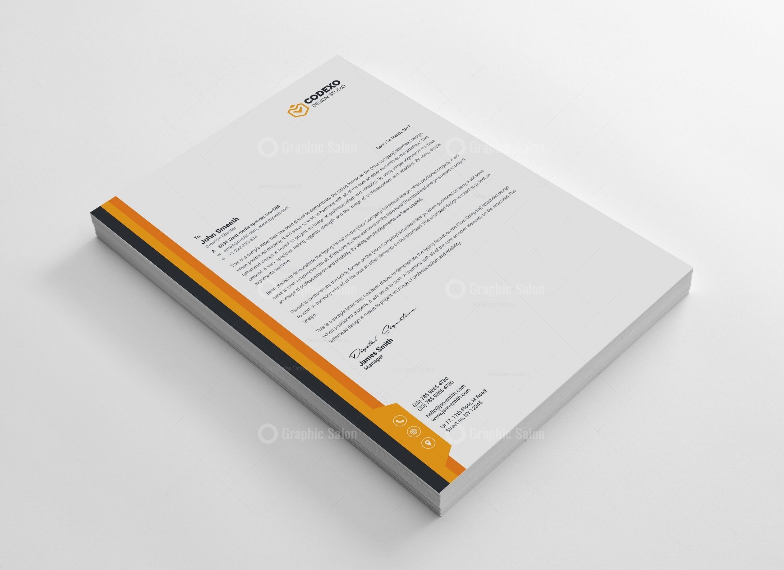 Letterhead Stationery Template Bundle - Graphic Templates