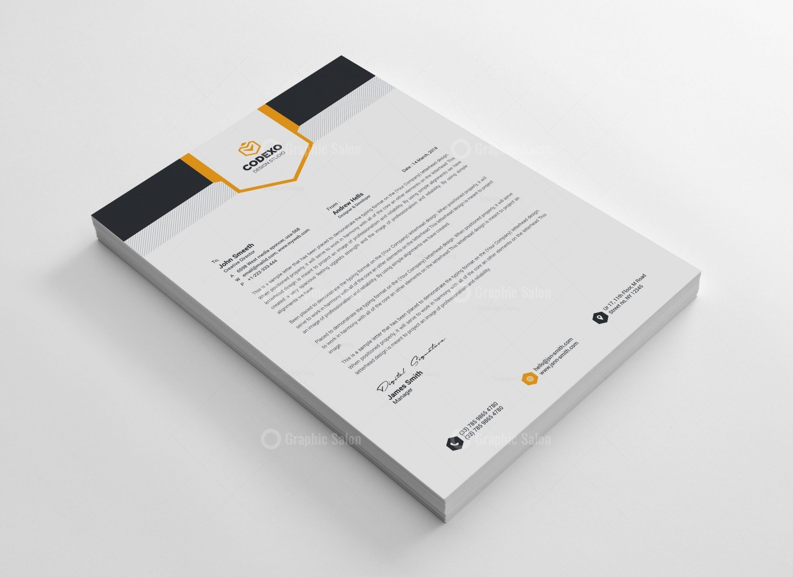 Letterhead Stationery Template Bundle - Graphic Templates