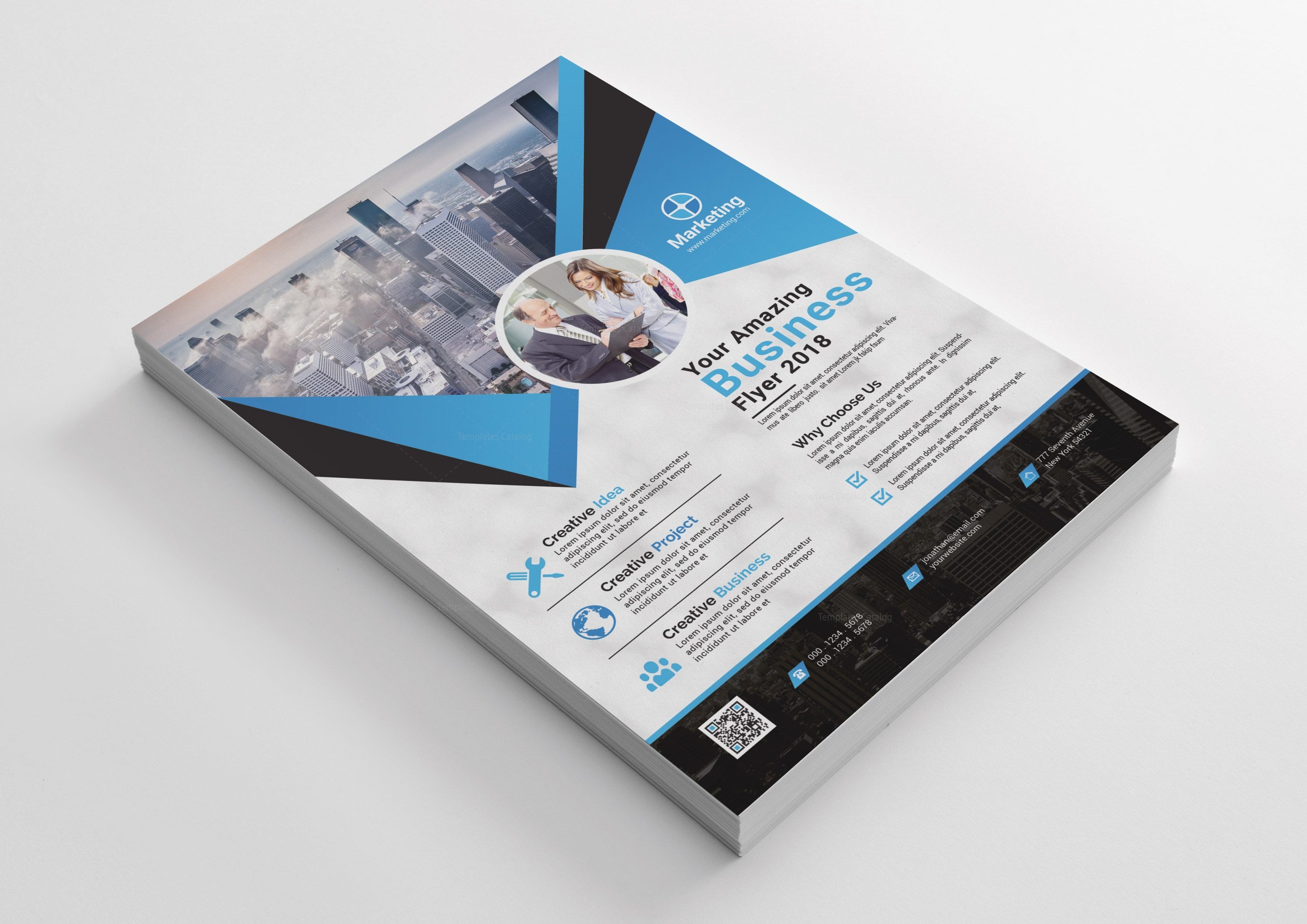 Marketing Print Flyer Design - Graphic Templates