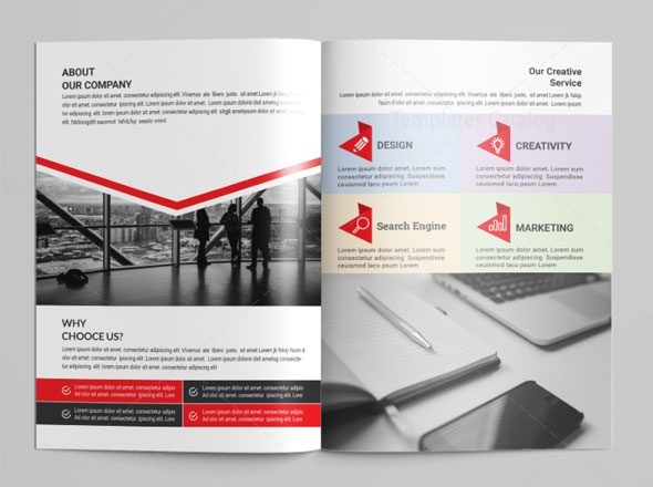 Minimal Bi-Fold Brochures Design - Graphic Templates