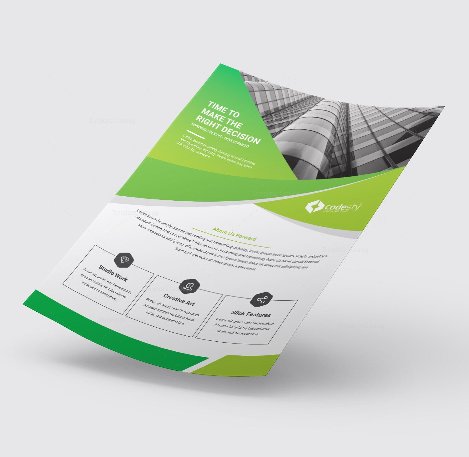 Minimal Print Flyer Design - Graphic Templates