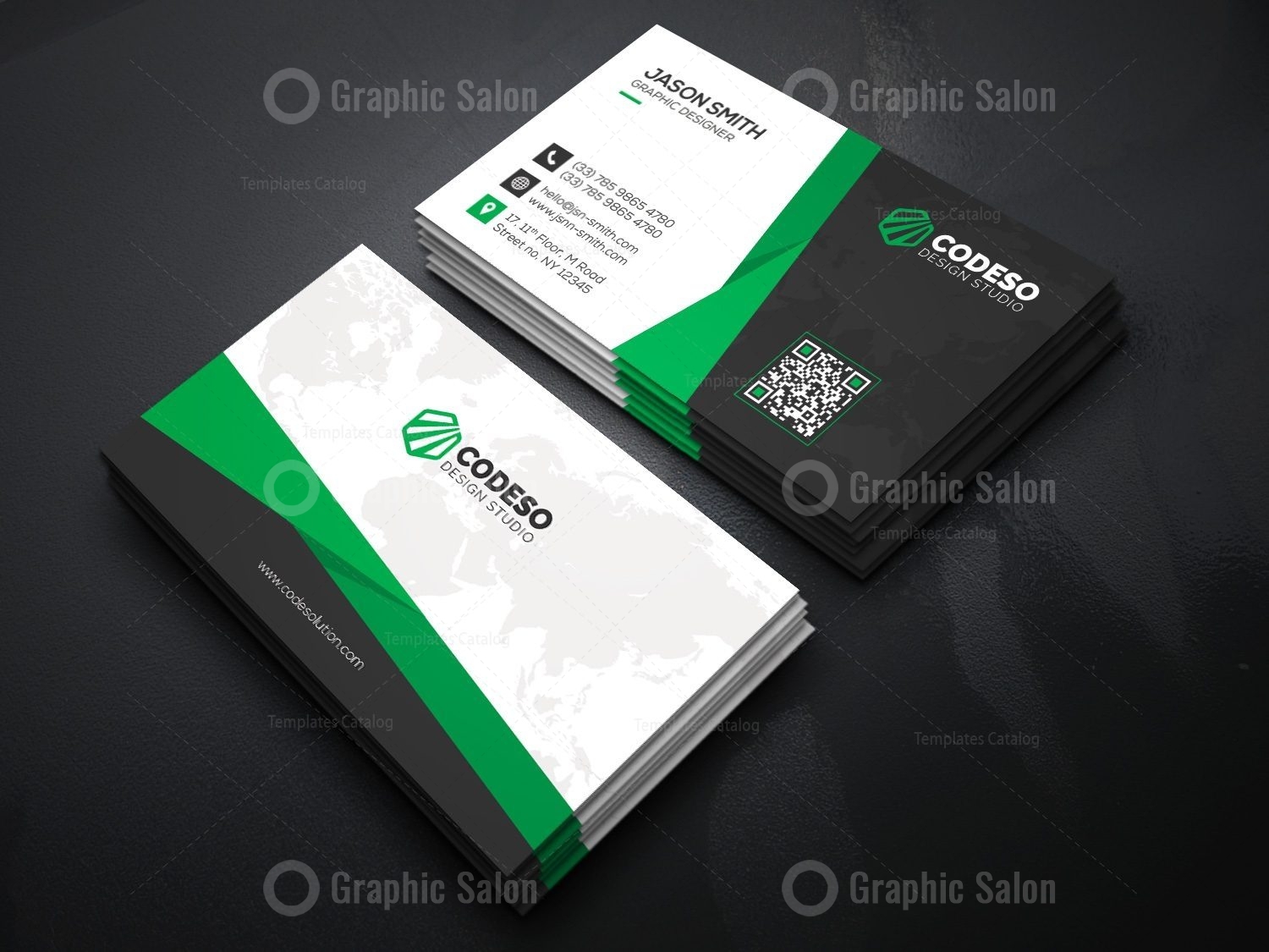 Modern Stylish Business Card Template - Graphic Templates