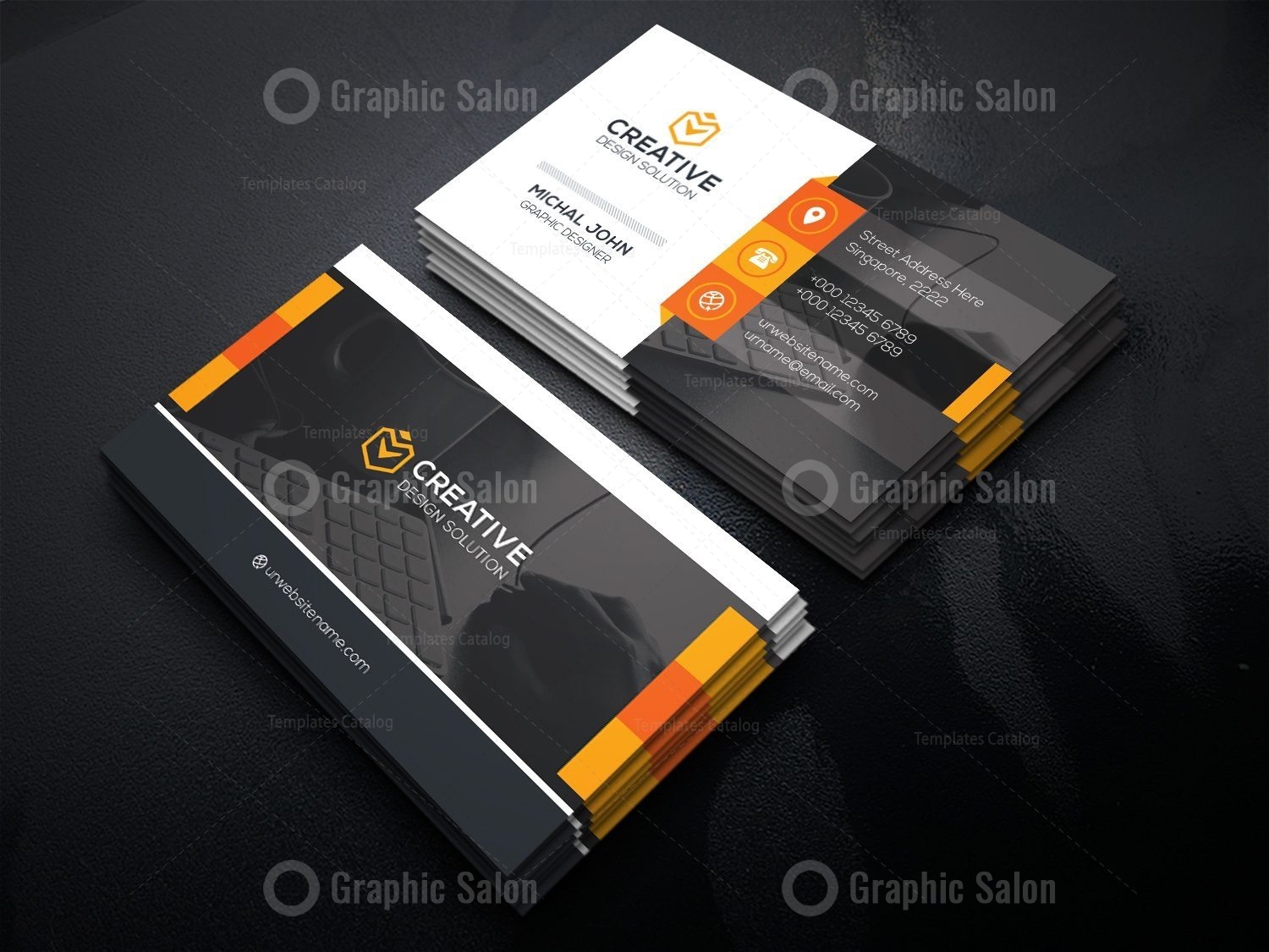 Office Business Card Template Card - Graphic Templates