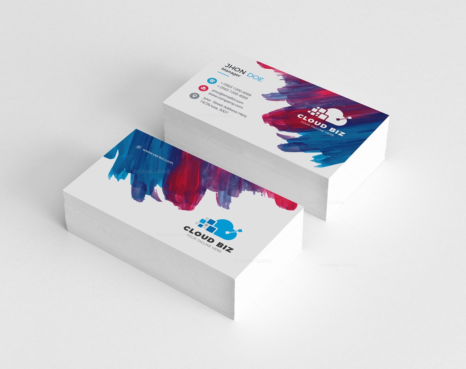 Paint Creative Business Card Design - Graphic Templates
