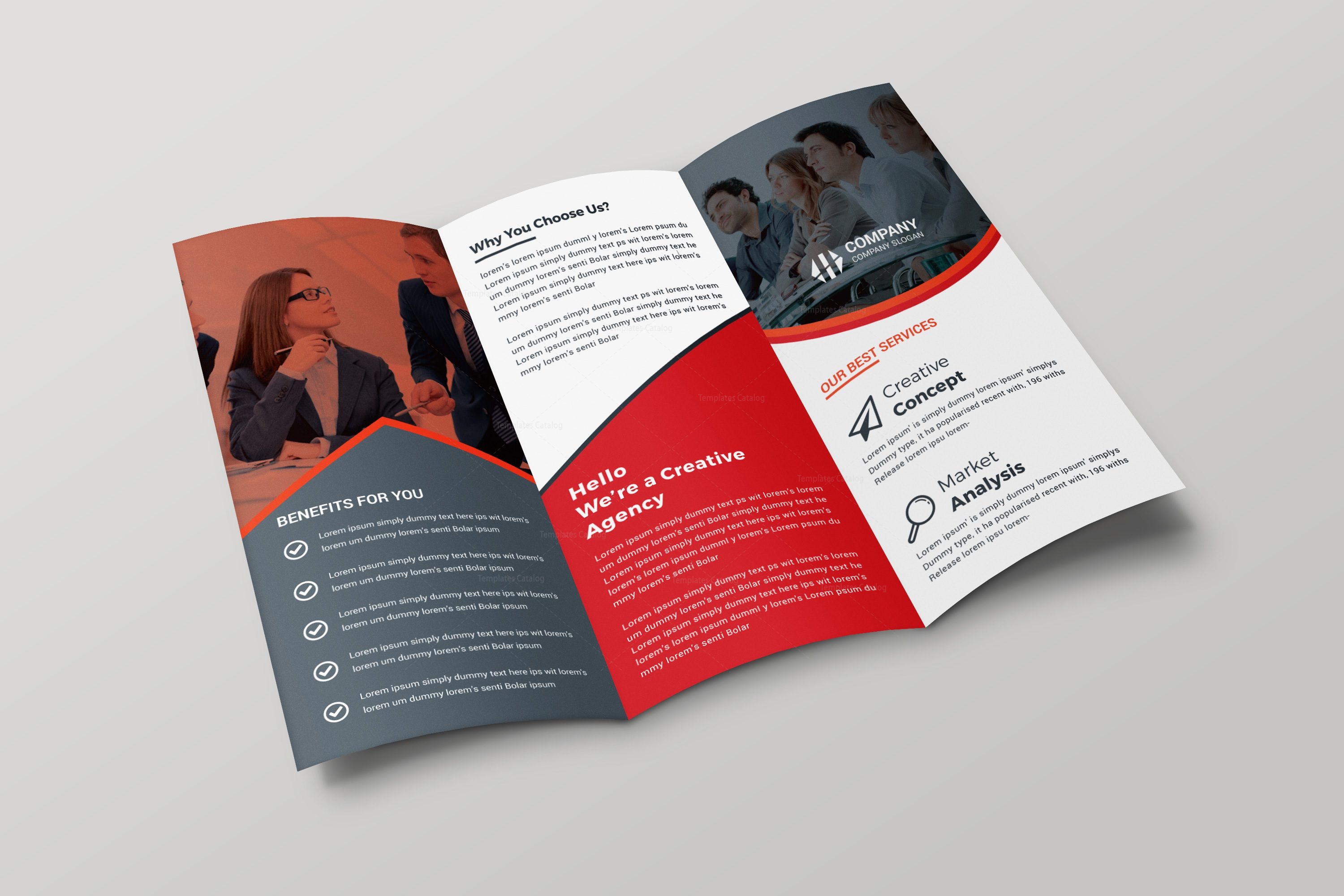 Paris Creative Tri-fold Brochure Design Template - Graphic Templates