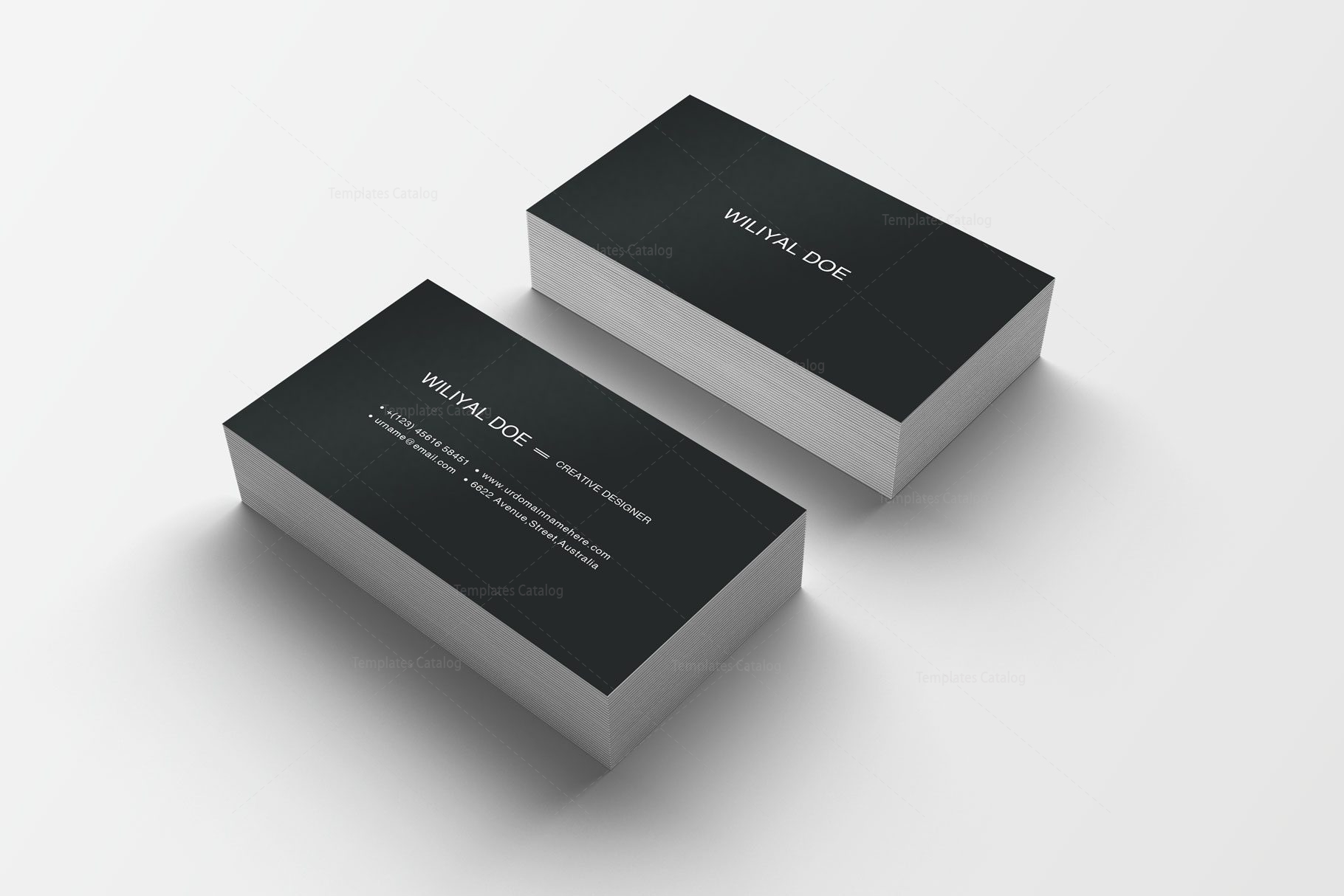 Pink Black Business Cards - Graphic Templates