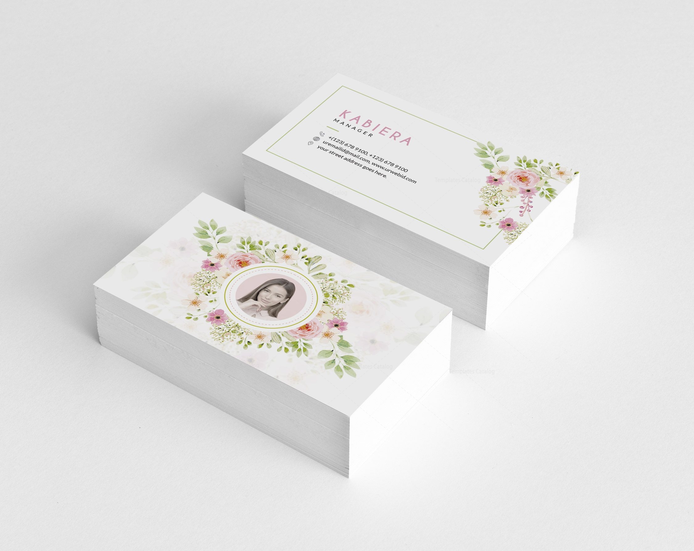 Rose Business Card Design - Graphic Templates