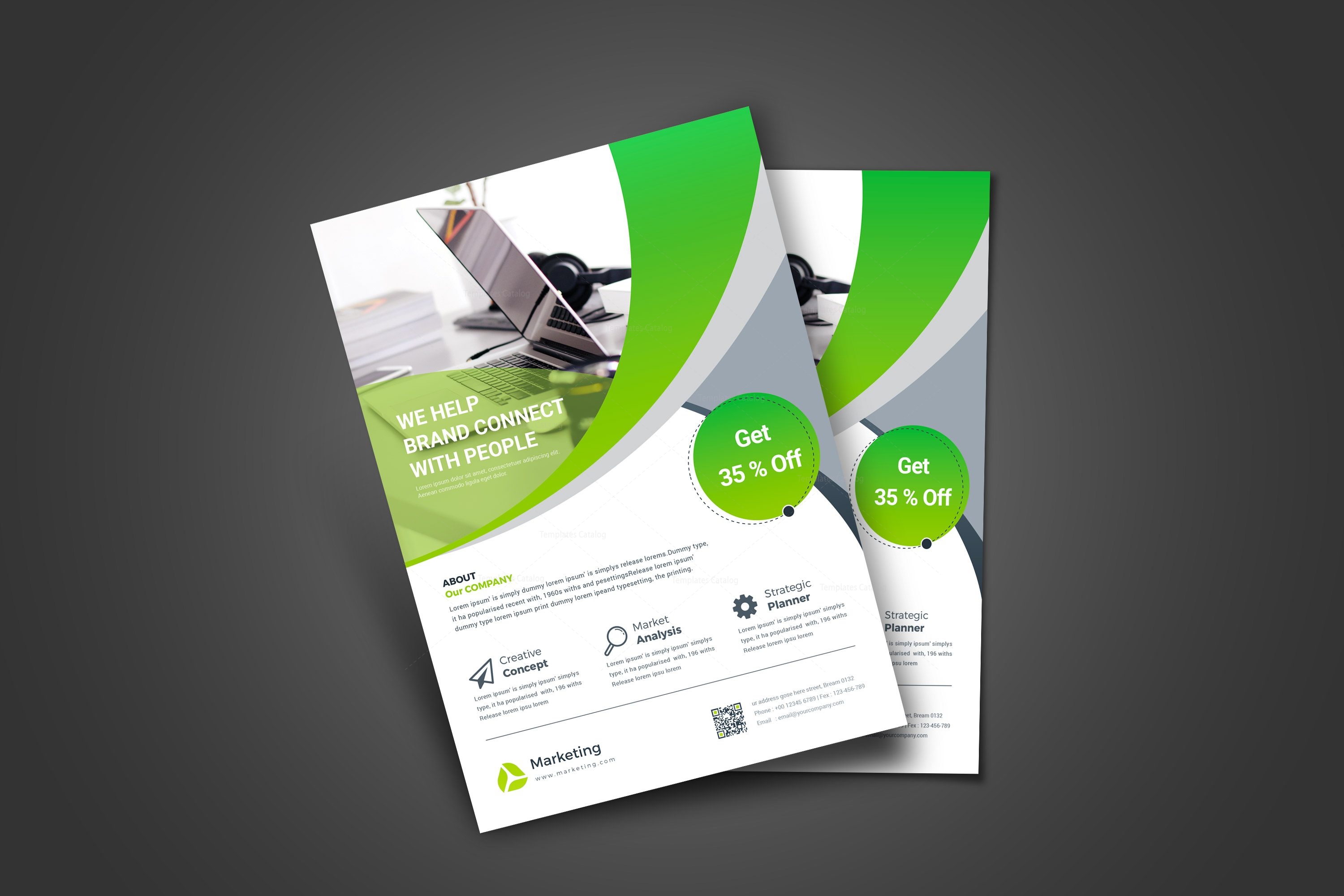 Simple Print Flyer Template - Graphic Templates