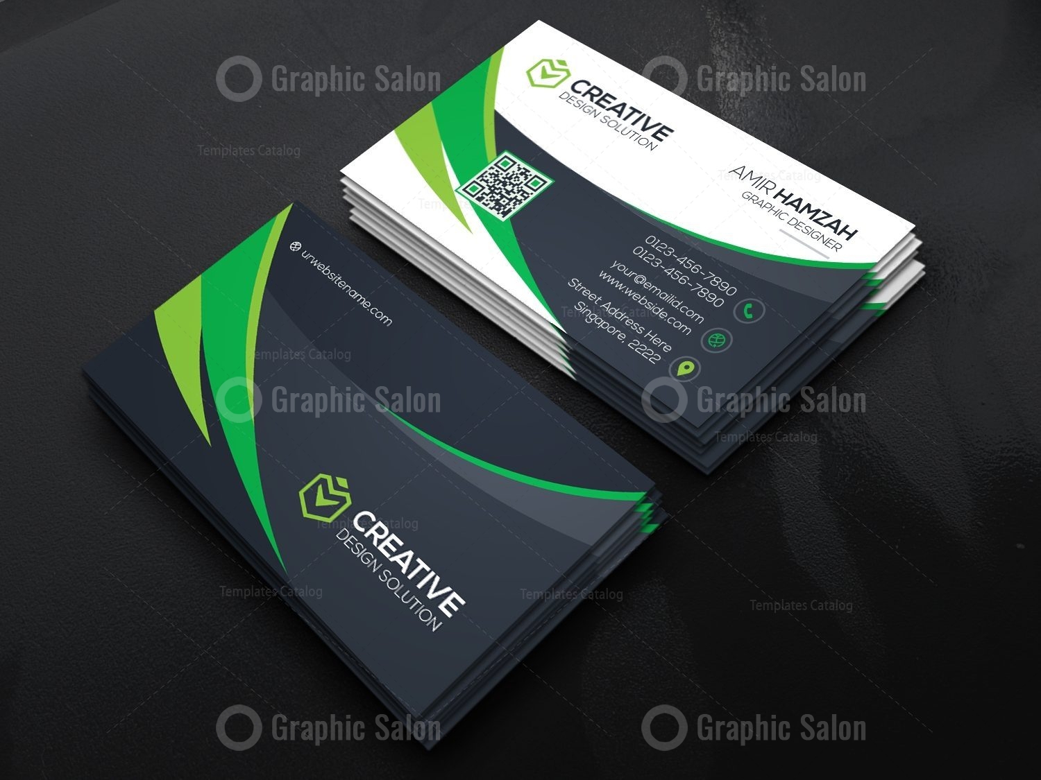 Stylish PSD Business Card Templates - Graphic Templates