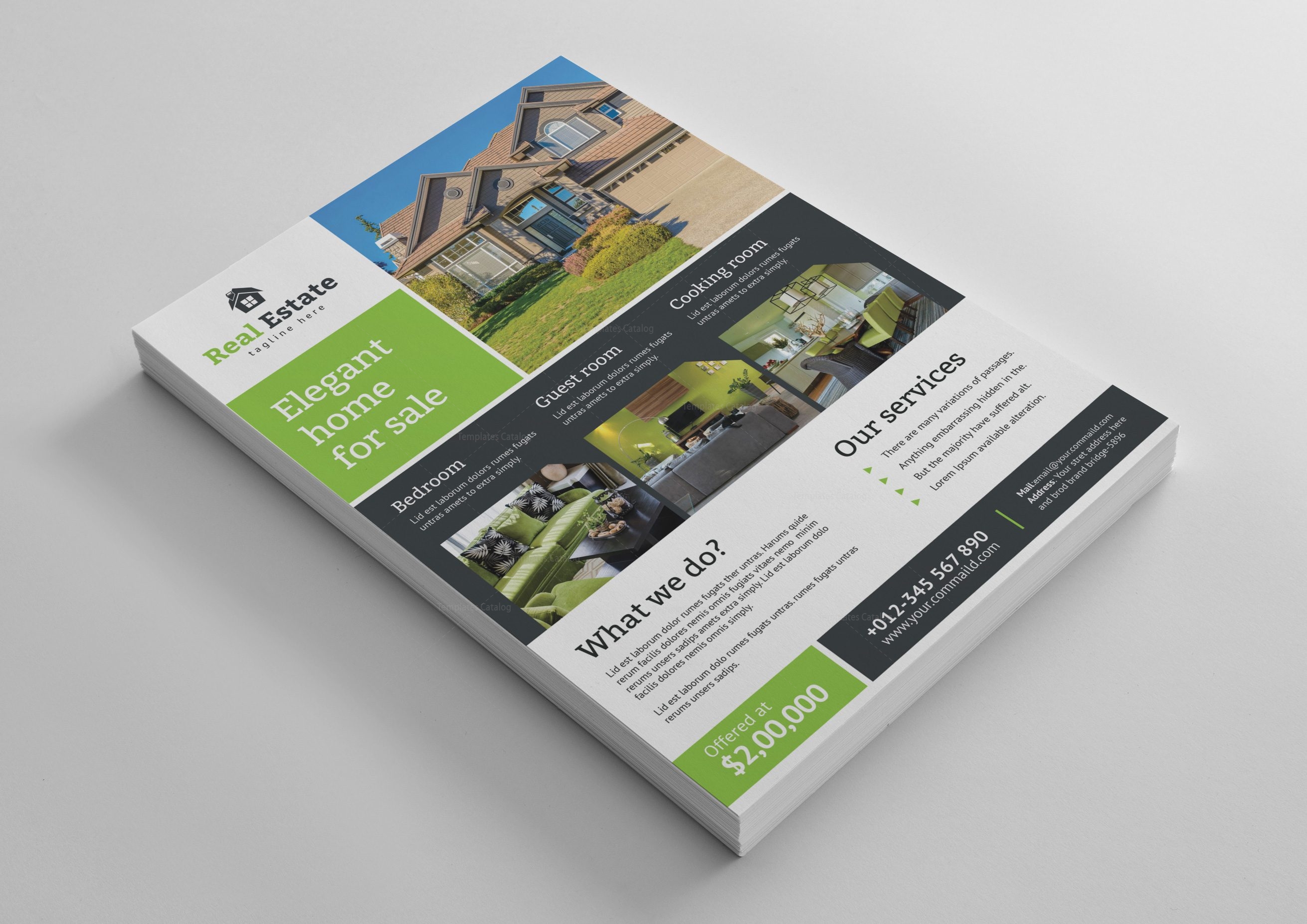 Super Real Estate Flyer Design Template - Graphic Templates