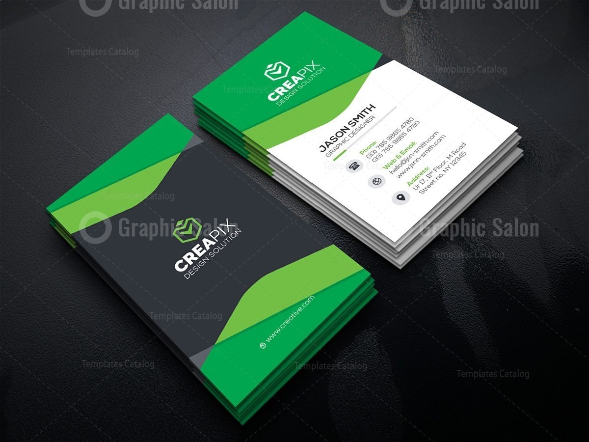 Vertical Business Card - Graphic Templates