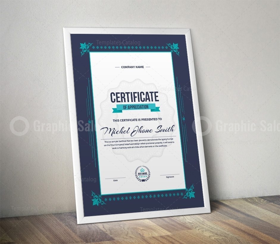 Vertical Certificate - Graphic Templates