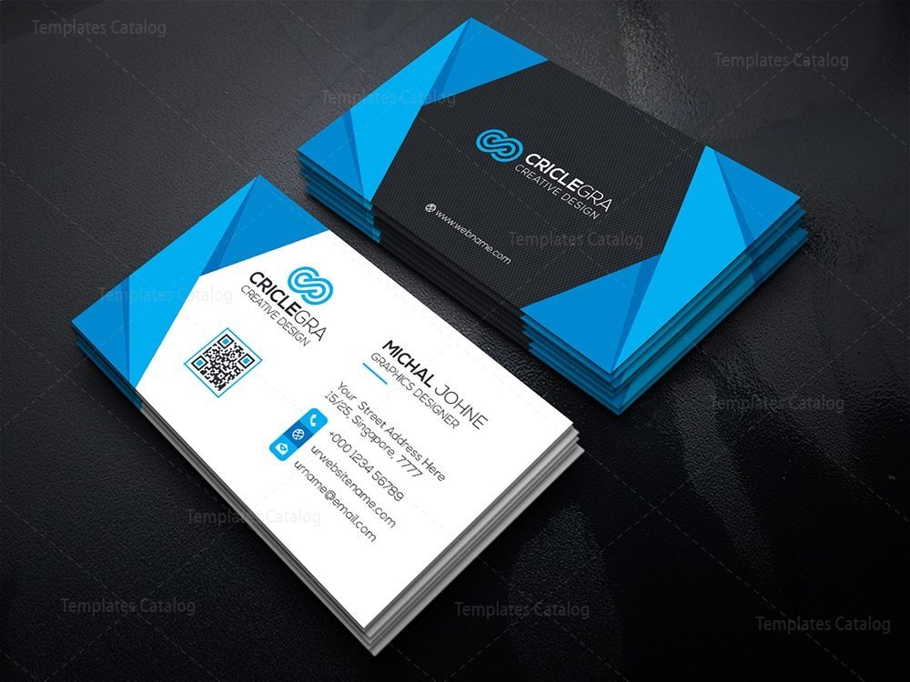 Visiting Card Template with Elegant Style - Graphic Templates