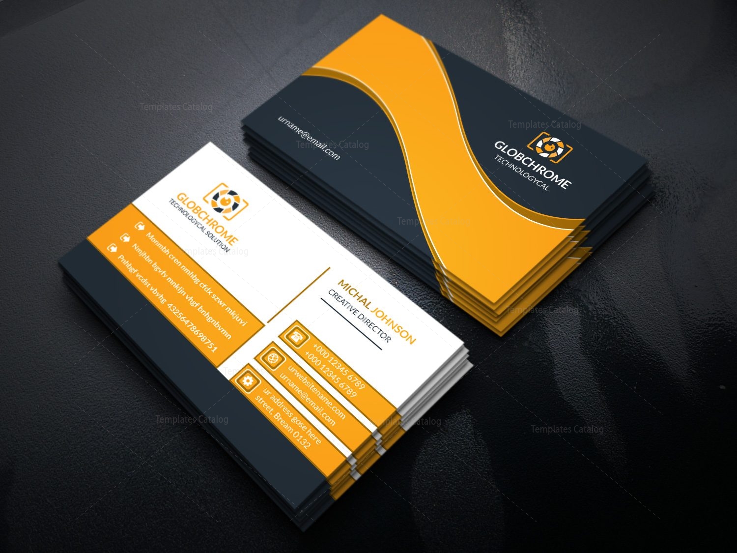 Zeus Stylish Business Card Design Template - Graphic Templates