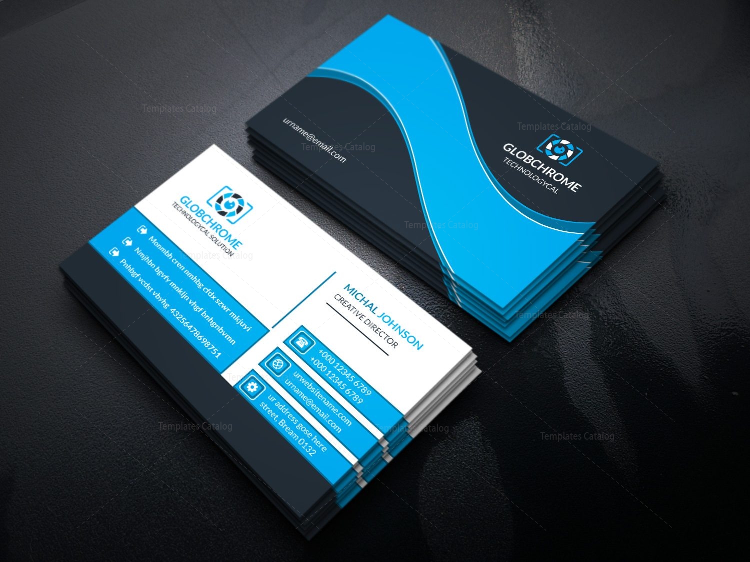 Zeus Stylish Business Card Design Template - Graphic Templates