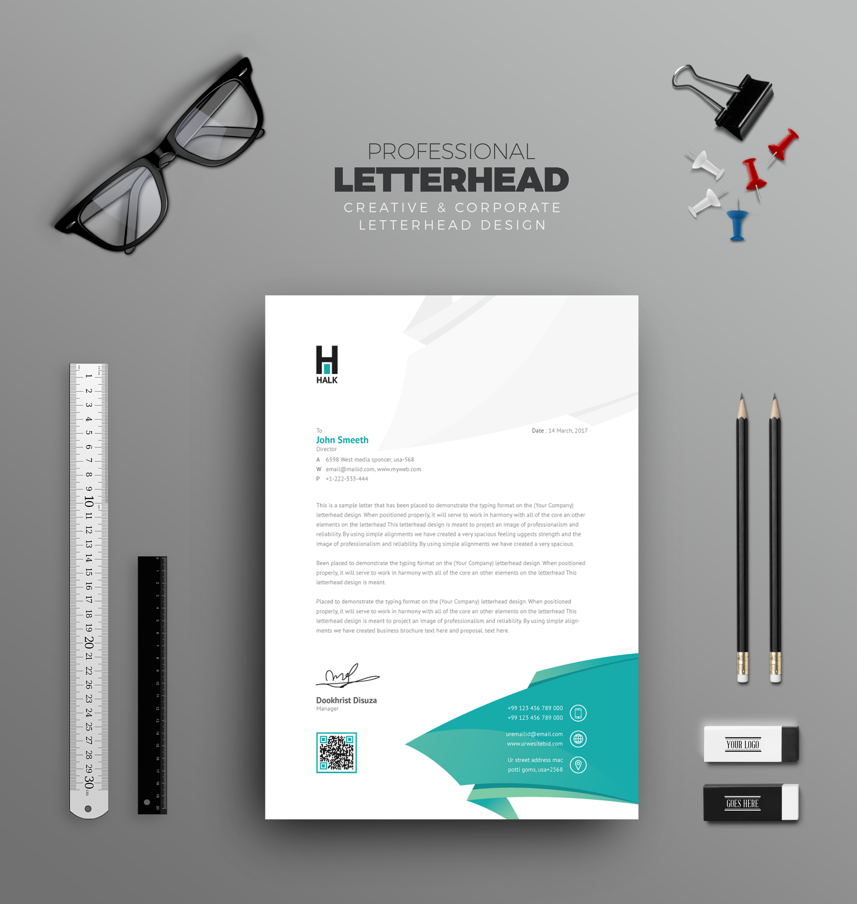 Catalog pro. Professional Letterhead. How to create Corporate Letterhead. Corporate Letterhead for Agro sector.