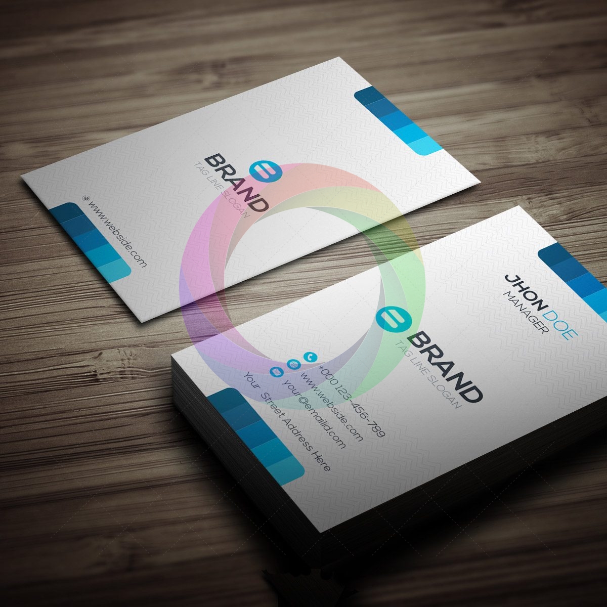 Horizontal Vertical Business Card Template Graphic Templates