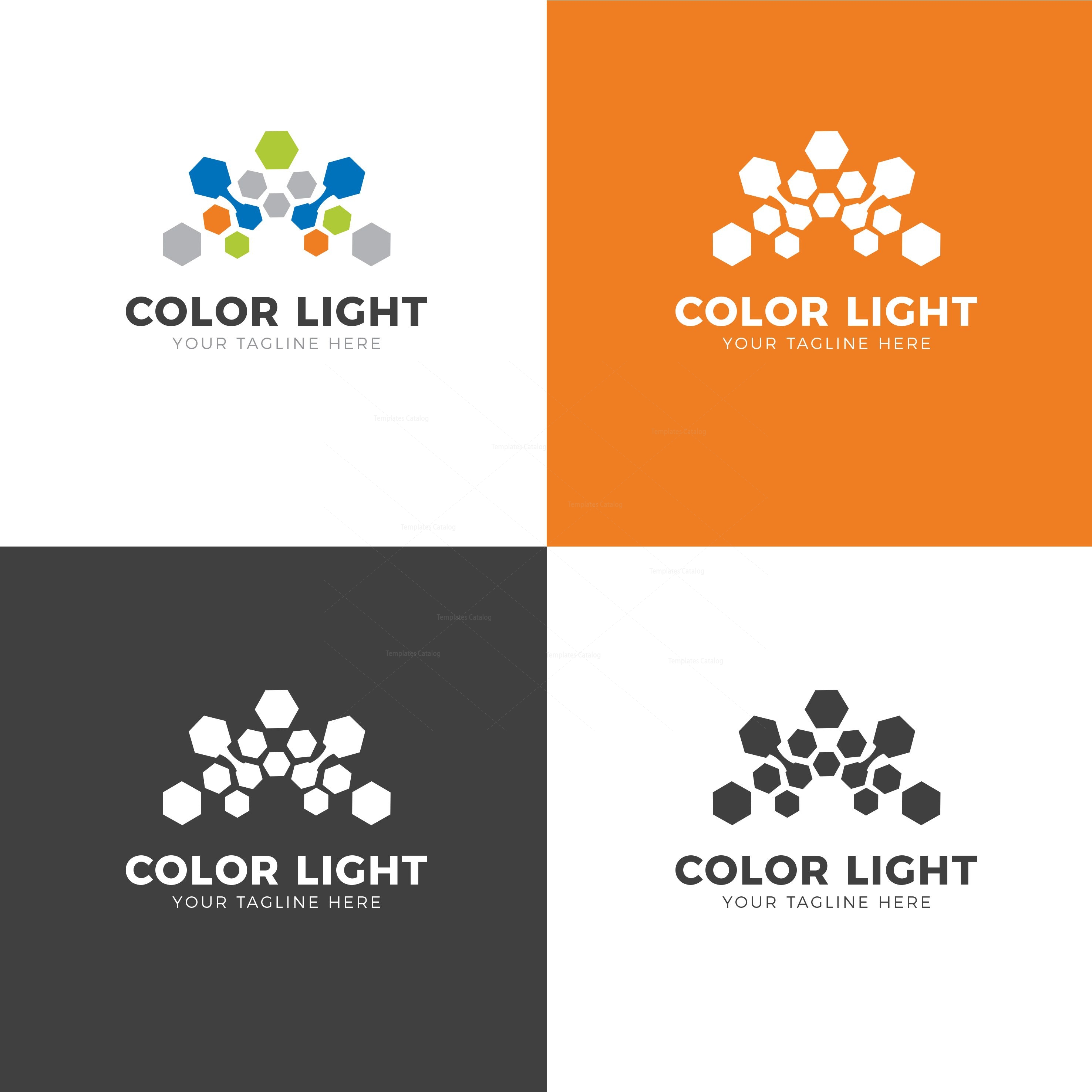 Abstract light bulb logo design made of color pieces - various geometric  shapes Stock Vector Image & Art - Alamy