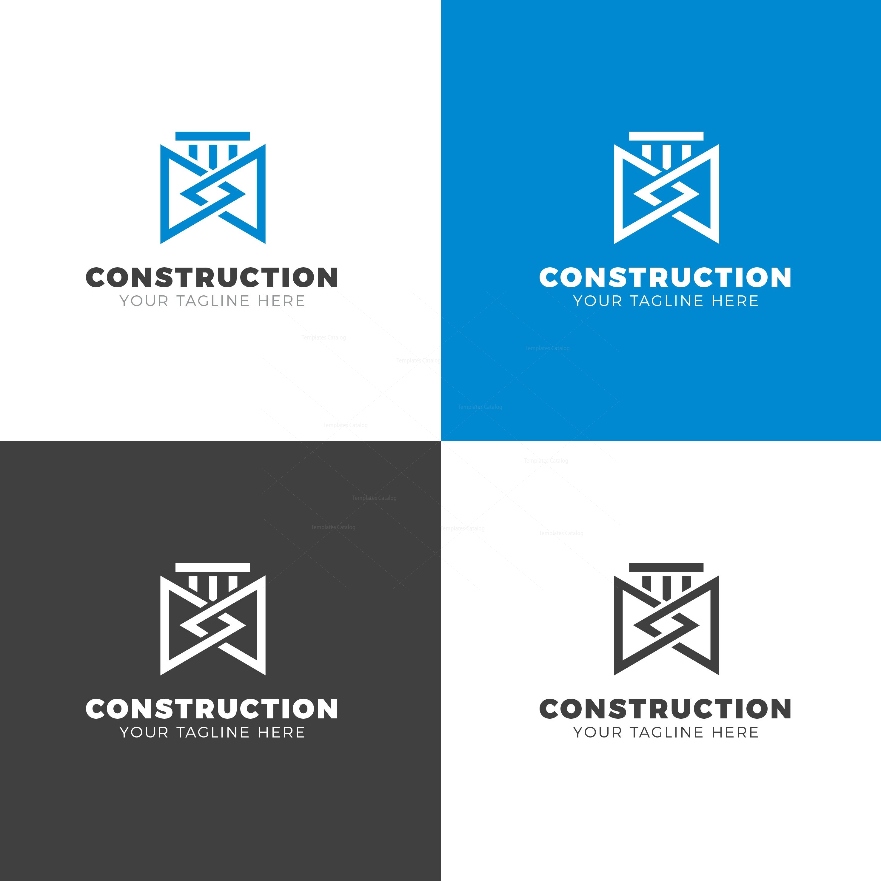 Construction Company Creative Logo Design Template Graphic Templates