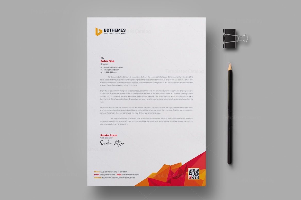 Education Letterhead Design Template - Graphic Templates