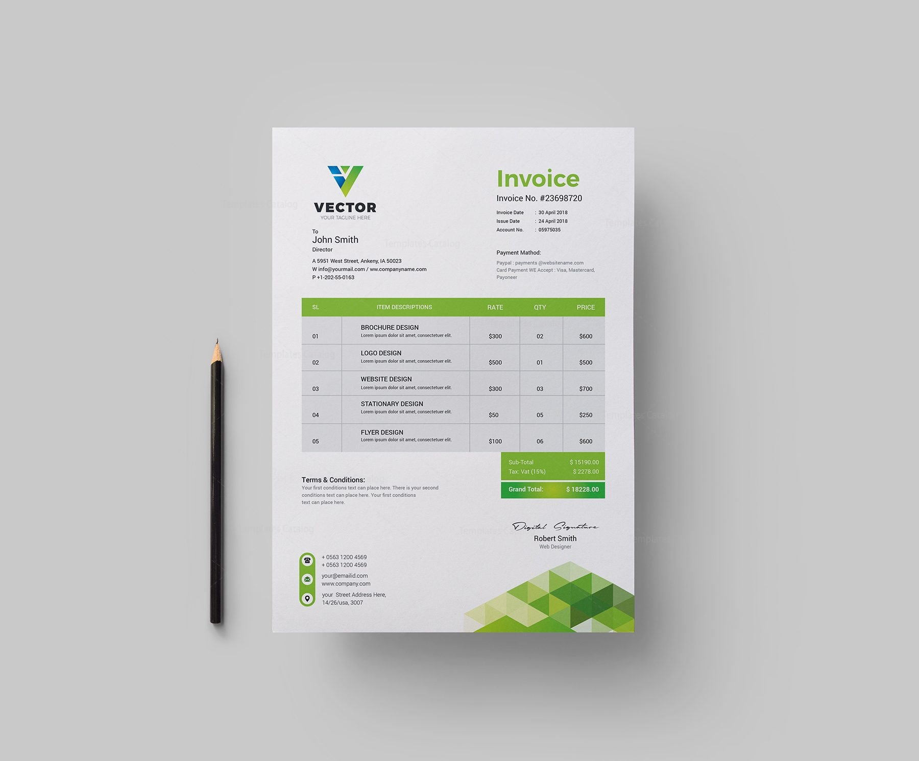 design invoice template