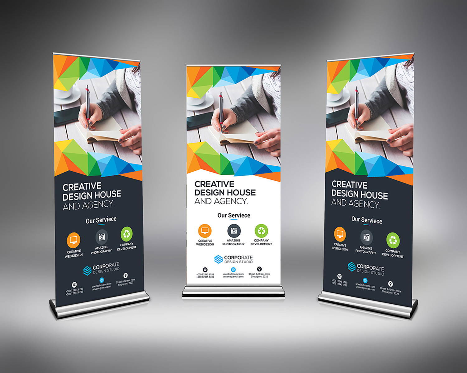 Best Roll Up Banner Templates - Graphic Prime | Graphic Design Templates